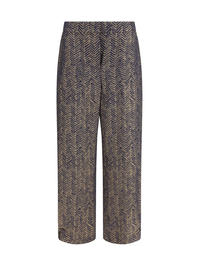 trousers chevron jacquard viscose medieval blue by Selfnex