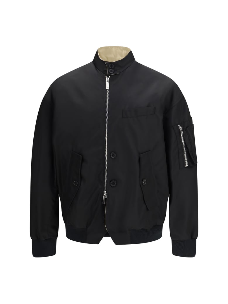 bomber jacket hybrid black by Selfnex