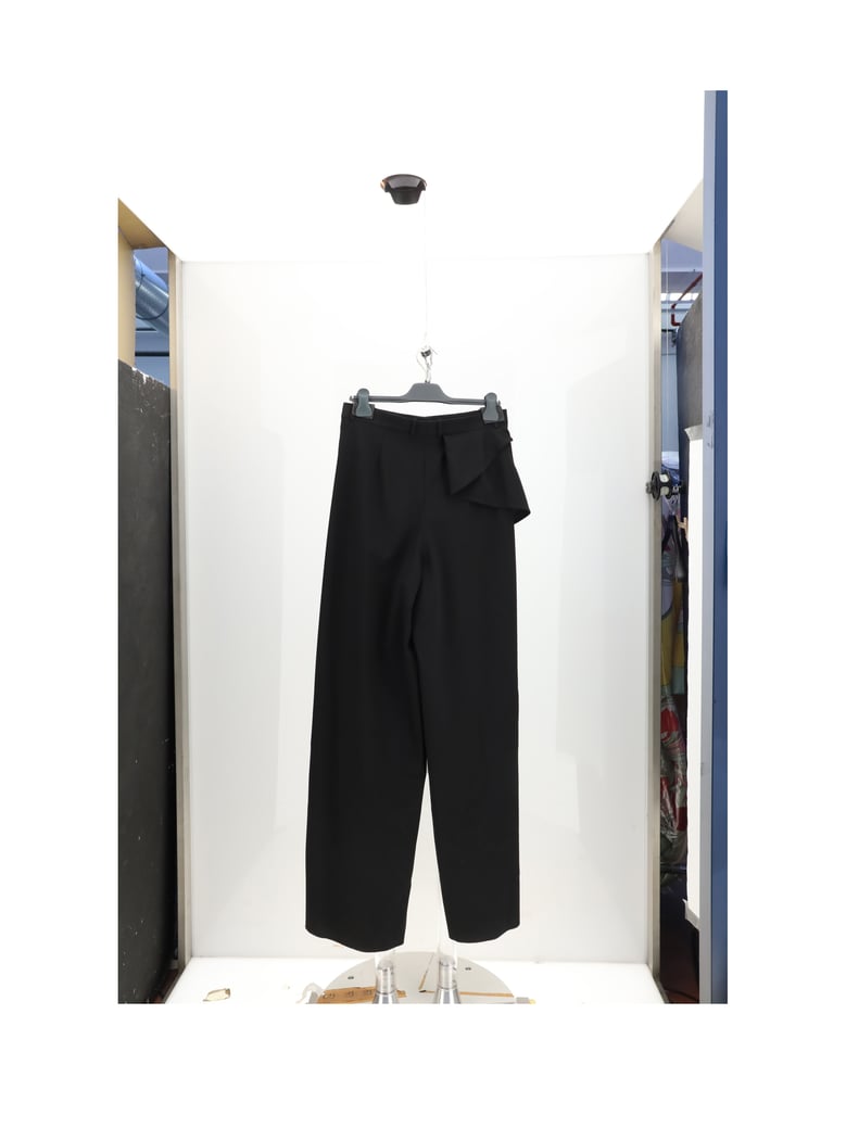 trousers ruffle panta black by Selfnex
