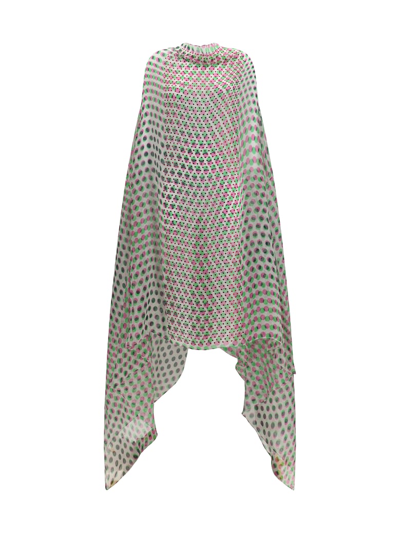 dress polka-dot cape ecru by Selfnex