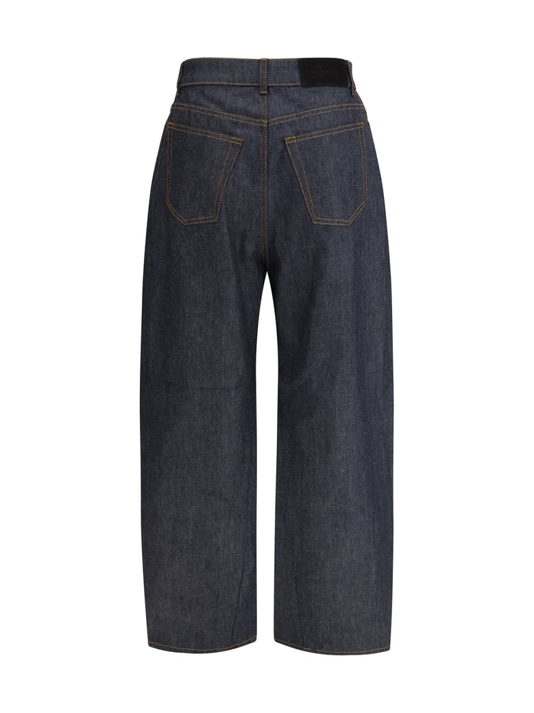 denim pants raw cocoon dark blue by Selfnex