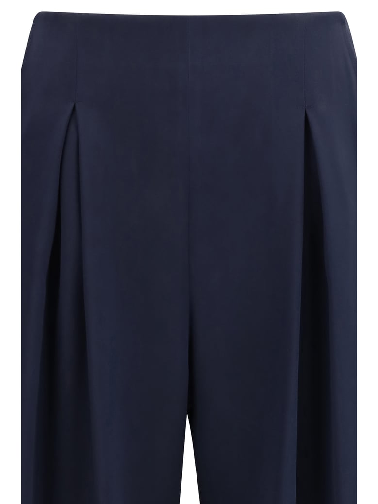 wide-leg pants palude navy by Selfnex