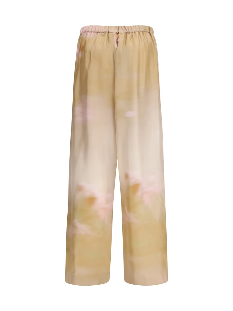 silk twill pants memento/rosae by Selfnex