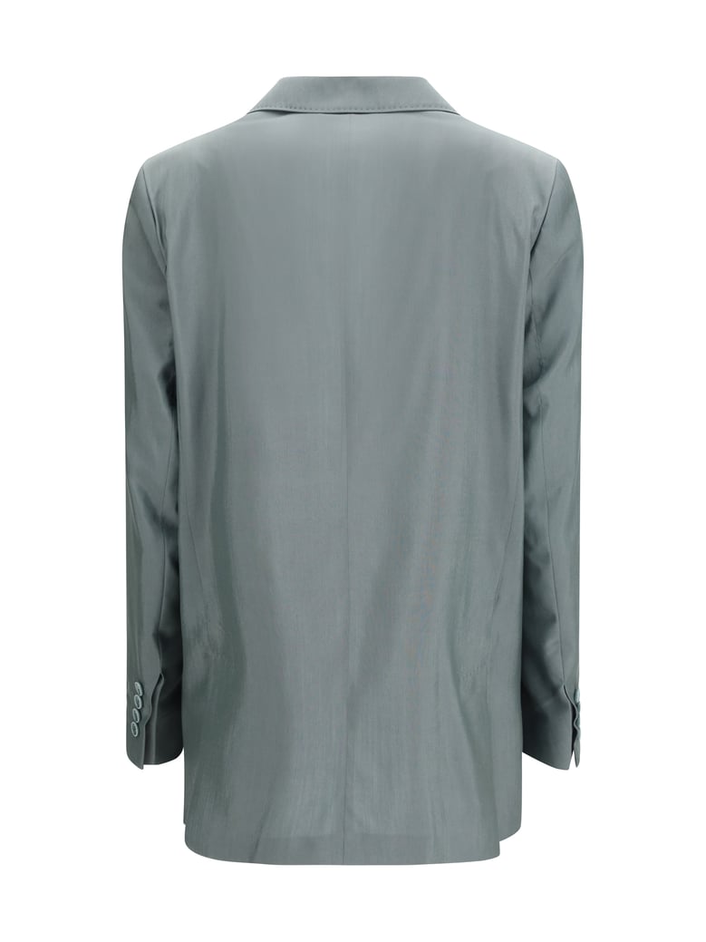 blazer mxmalbata dark green wool-silk by Selfnex