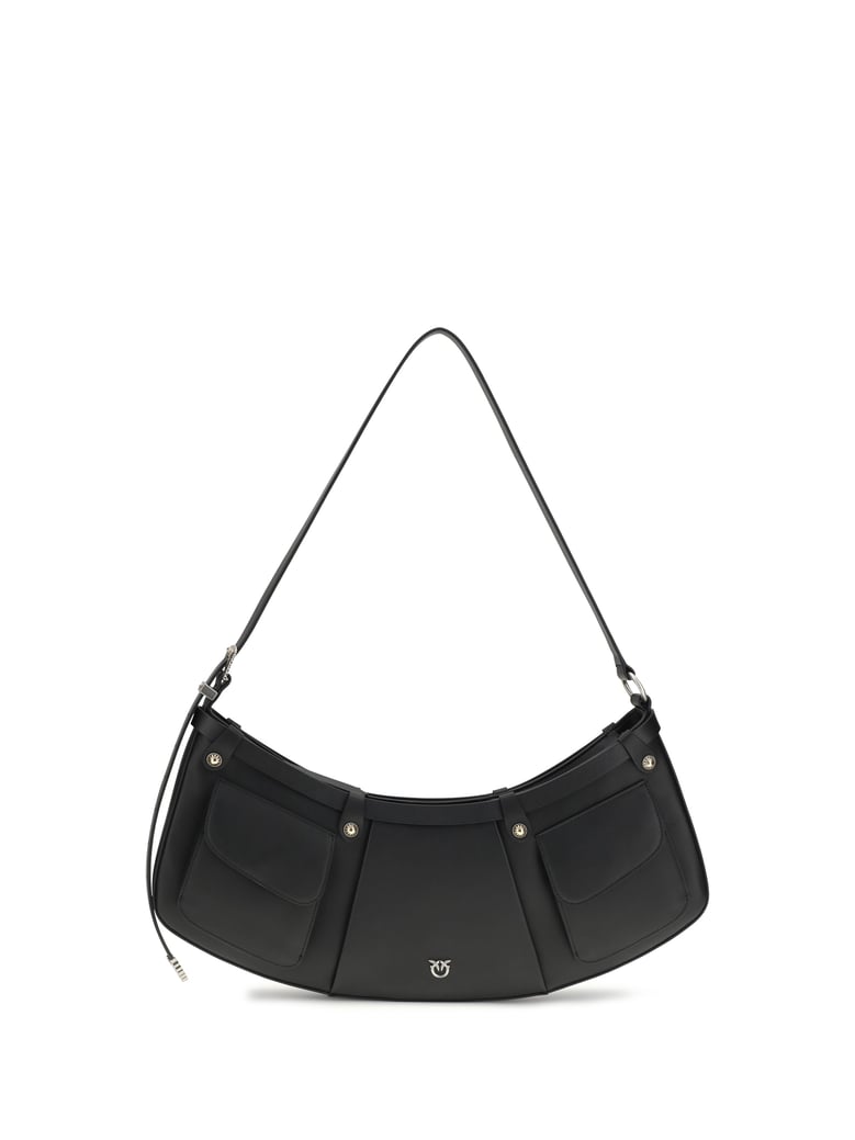 shoulder bag pocket body black/old silver by Selfnex