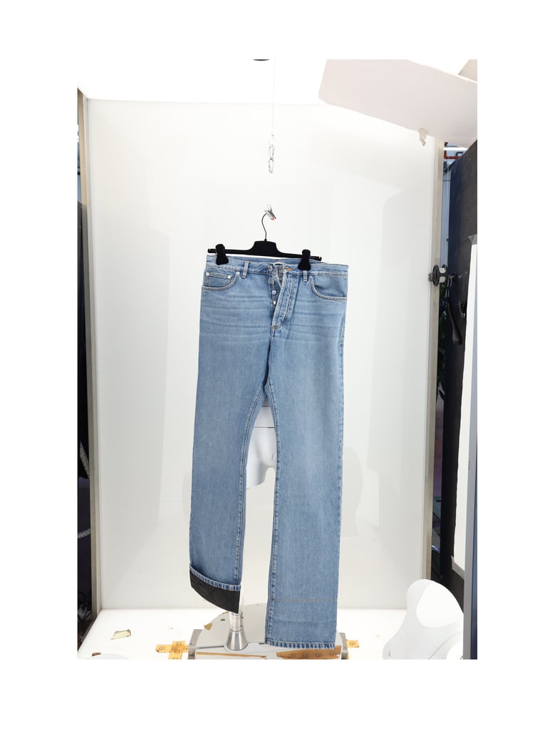 denim trousers cannage blue by Selfnex