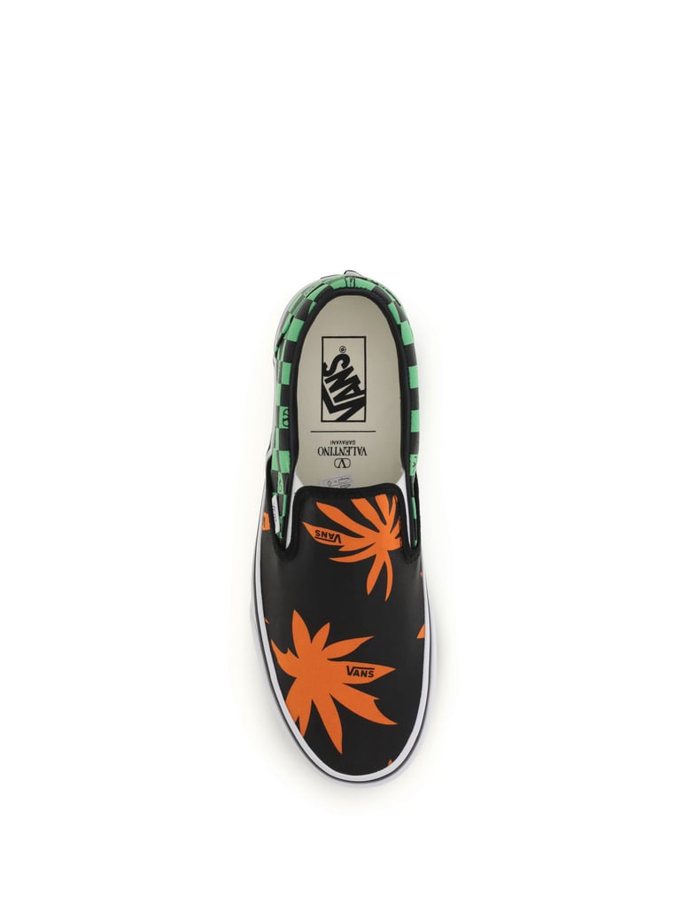 slip-on sneakers orchid black/red/green by Selfnex
