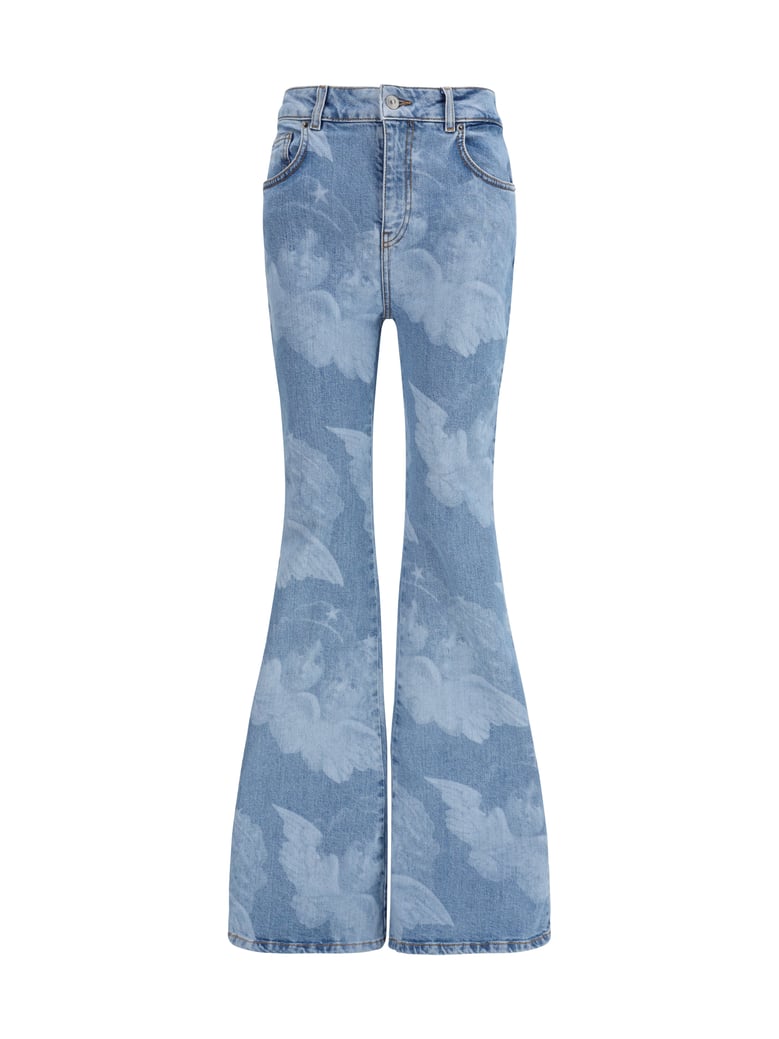jeans angel-print medium blue by Selfnex