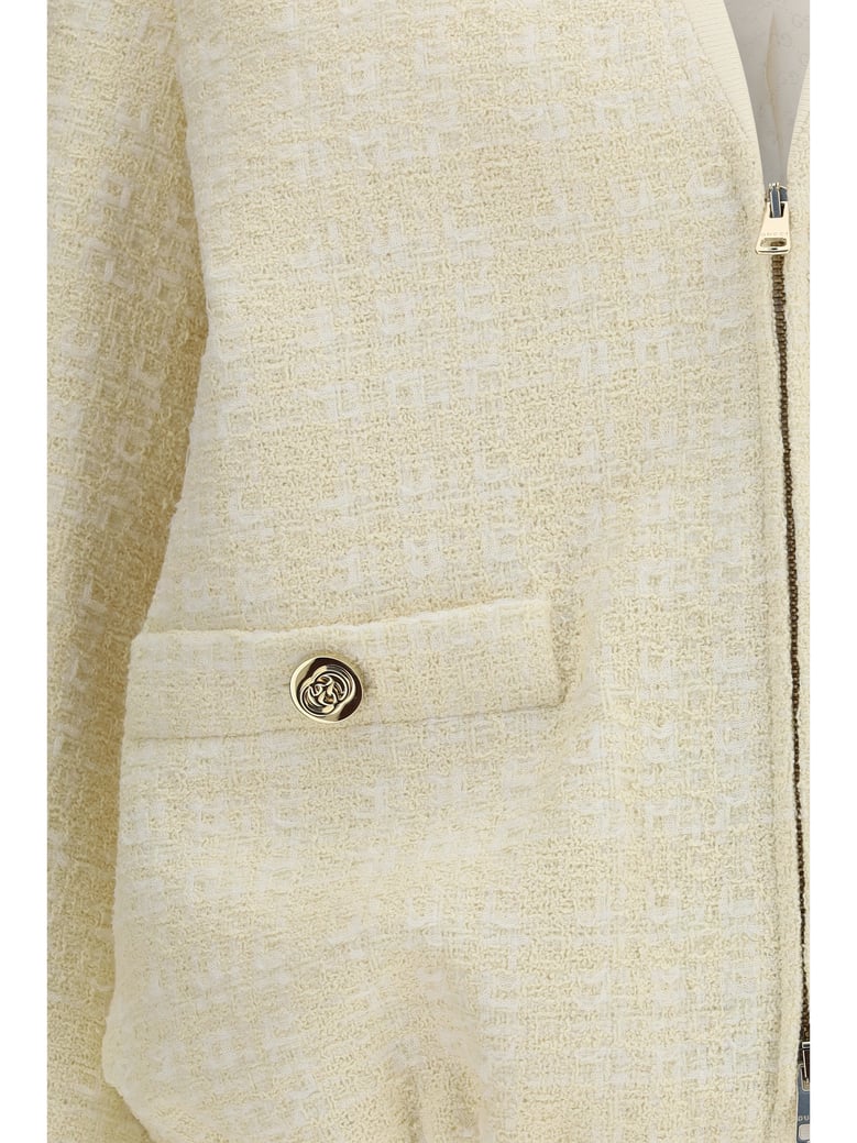 tweed jacket beige/white by Selfnex