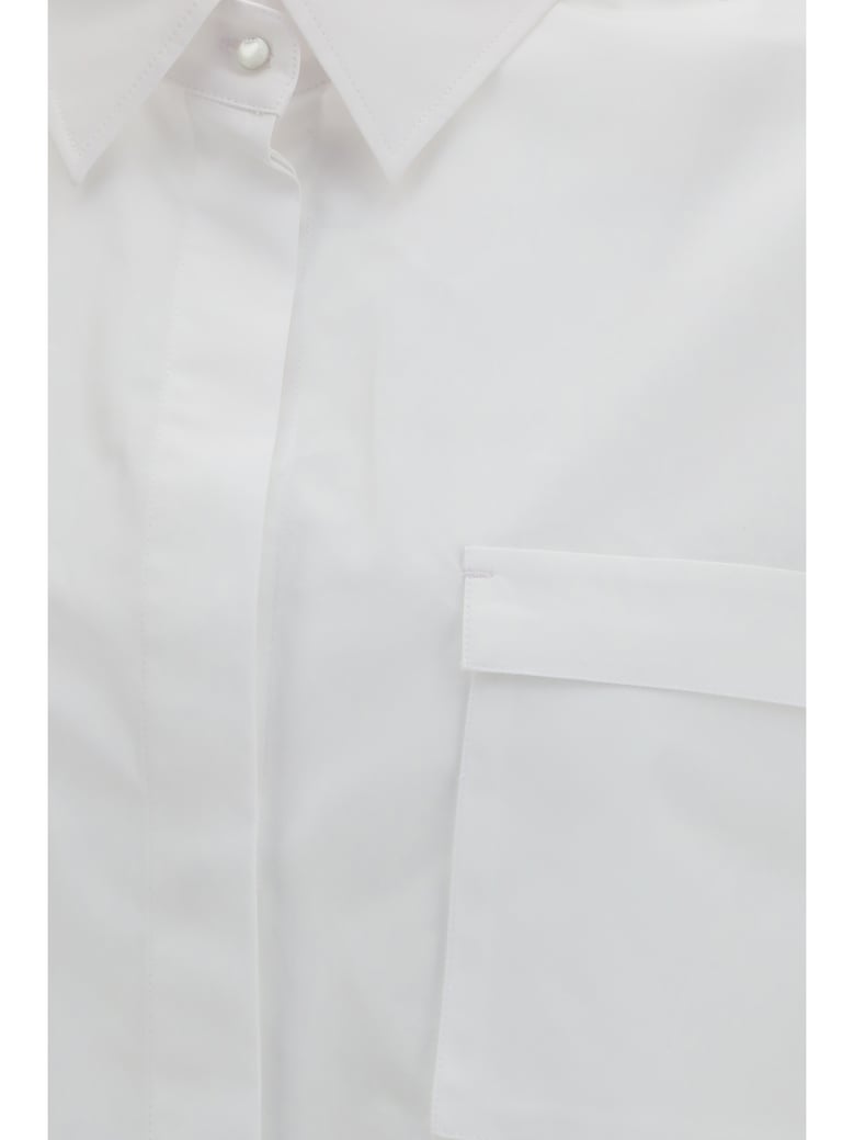 cotton shirt optical white by Selfnex