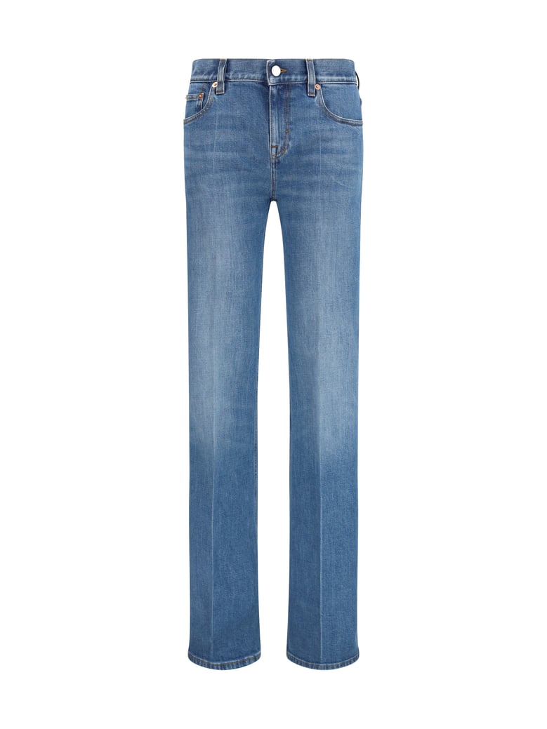 jeans flared stretch cotton blue by Selfnex