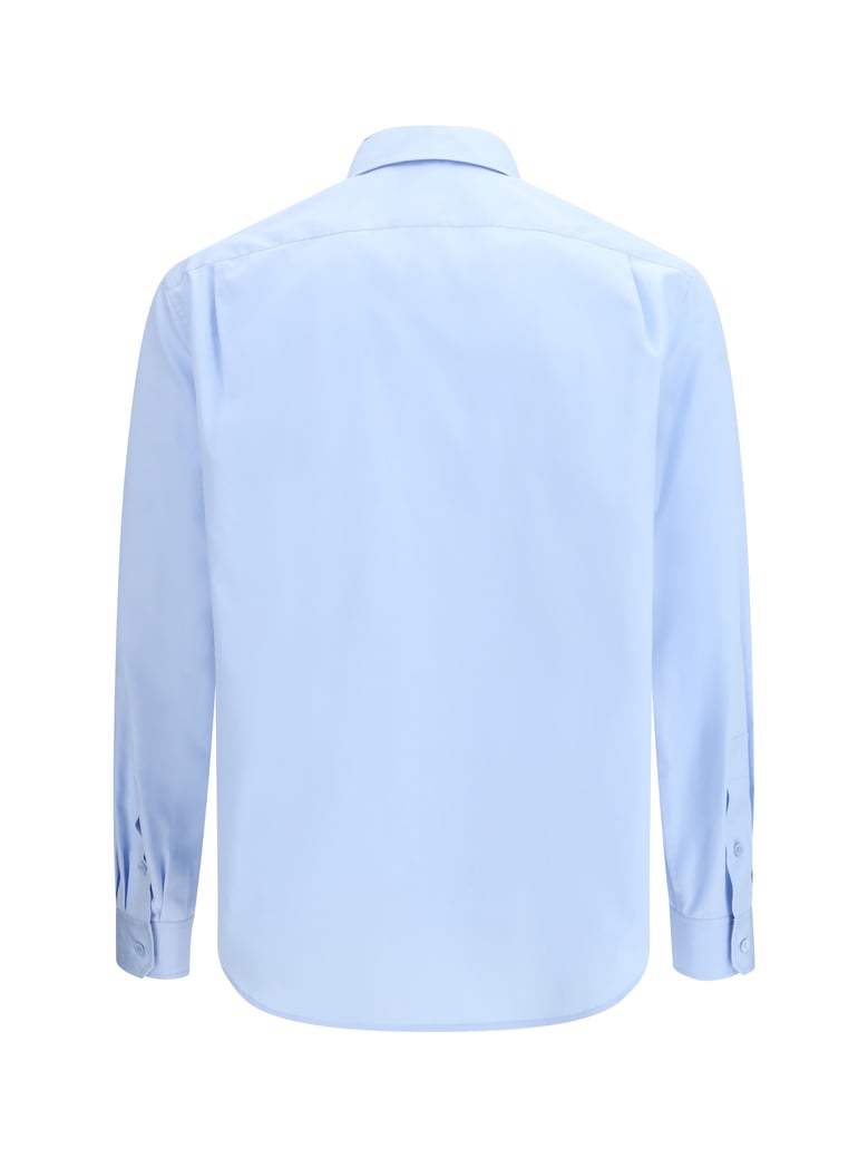 shirt with anagram embroidery light blue by Selfnex