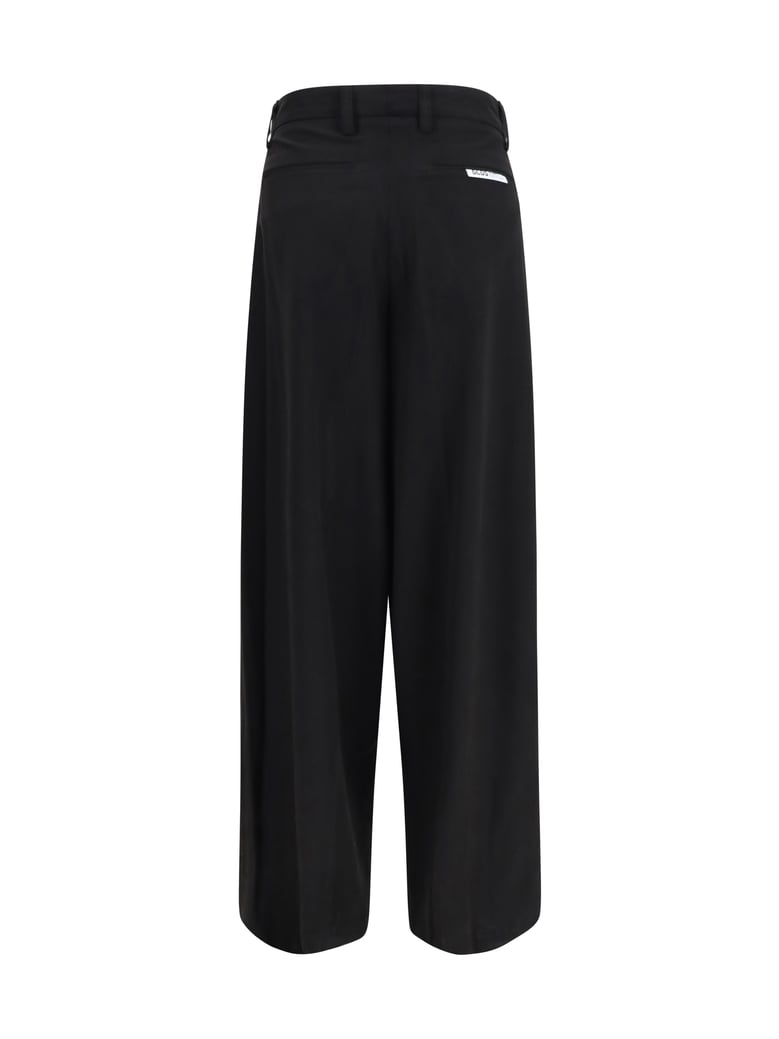 wide-leg tailored pants black by Selfnex