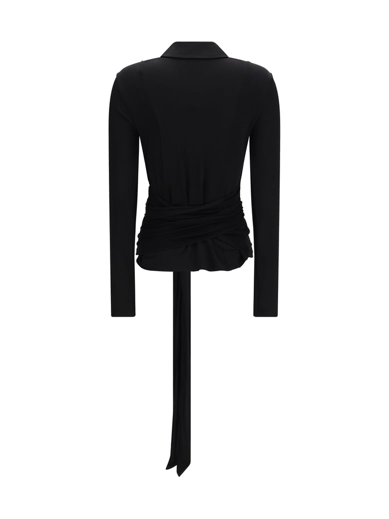 shirt marl mesh black by Selfnex