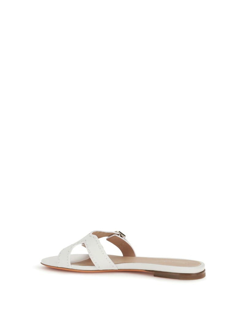 sandals leather white by Selfnex