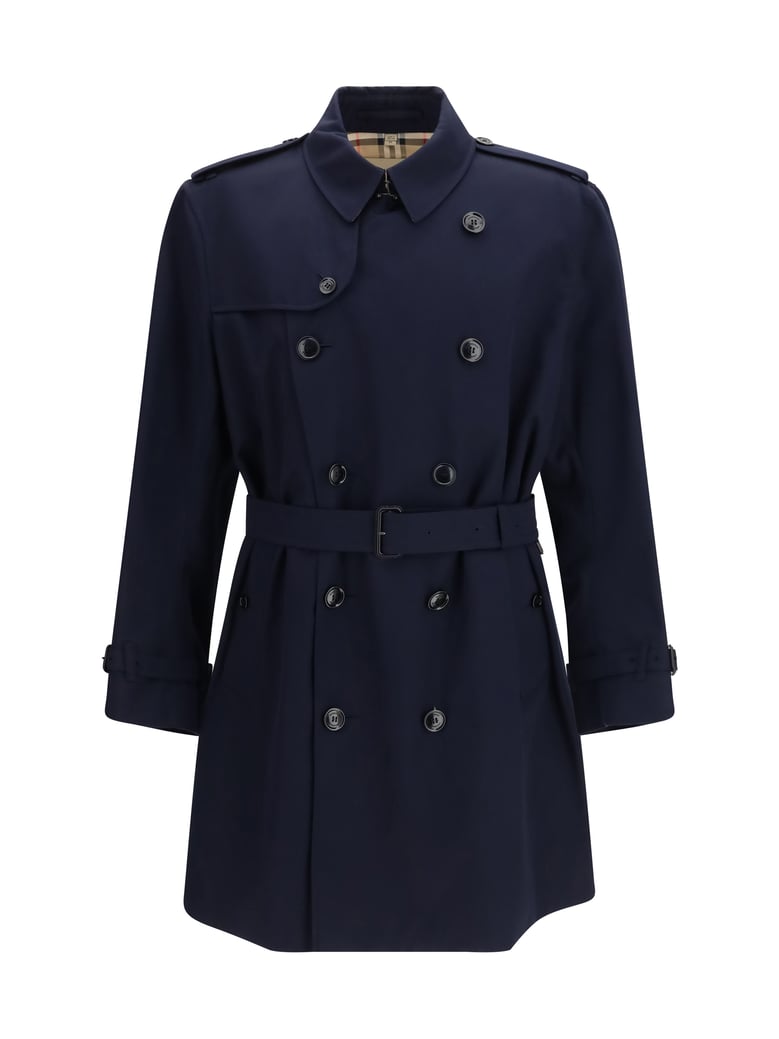 trench coat coal blue by Selfnex