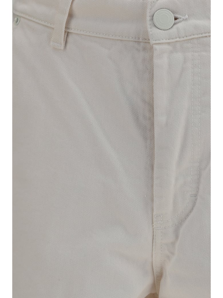 shorts wide cotton twill cream by Selfnex