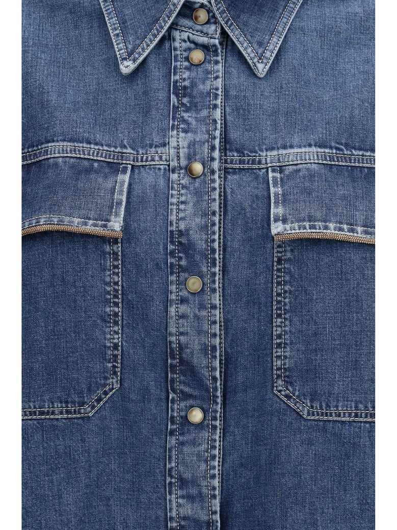 denim shirt vintage blue by Selfnex