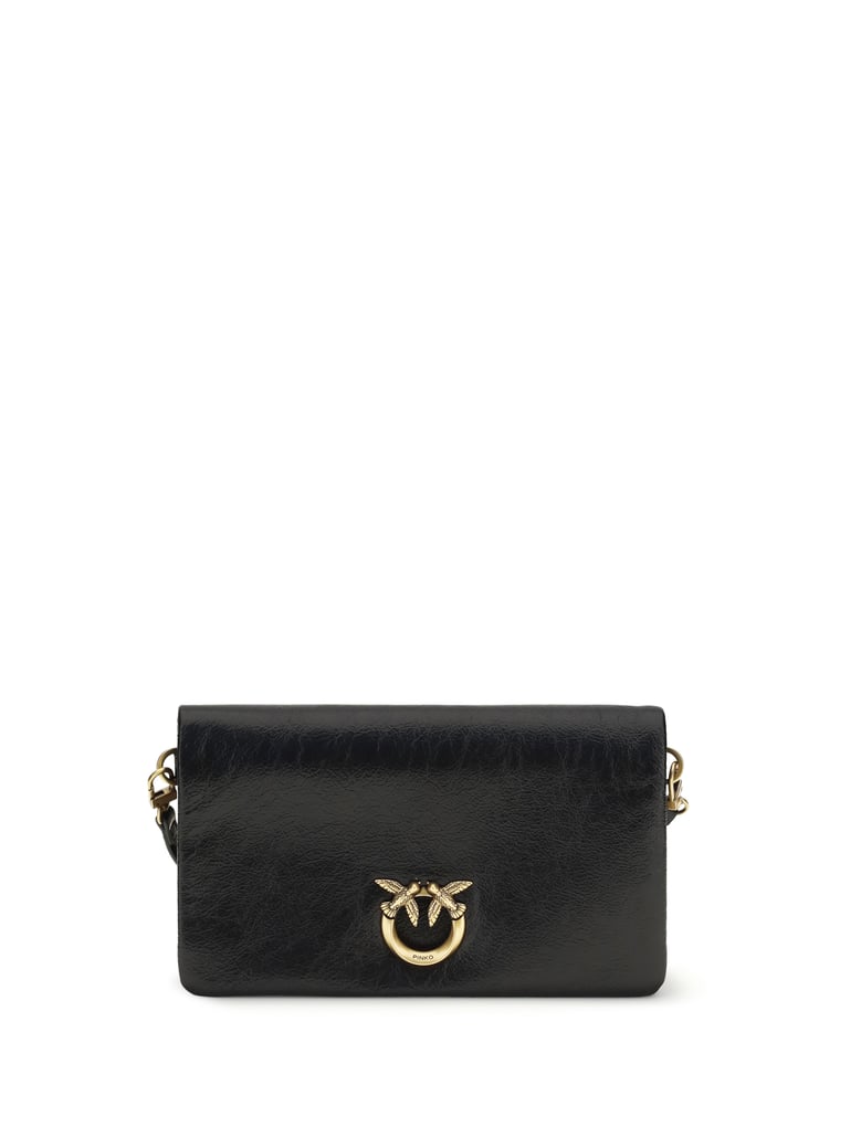 shoulder bag love click soft black/antique gold by Selfnex