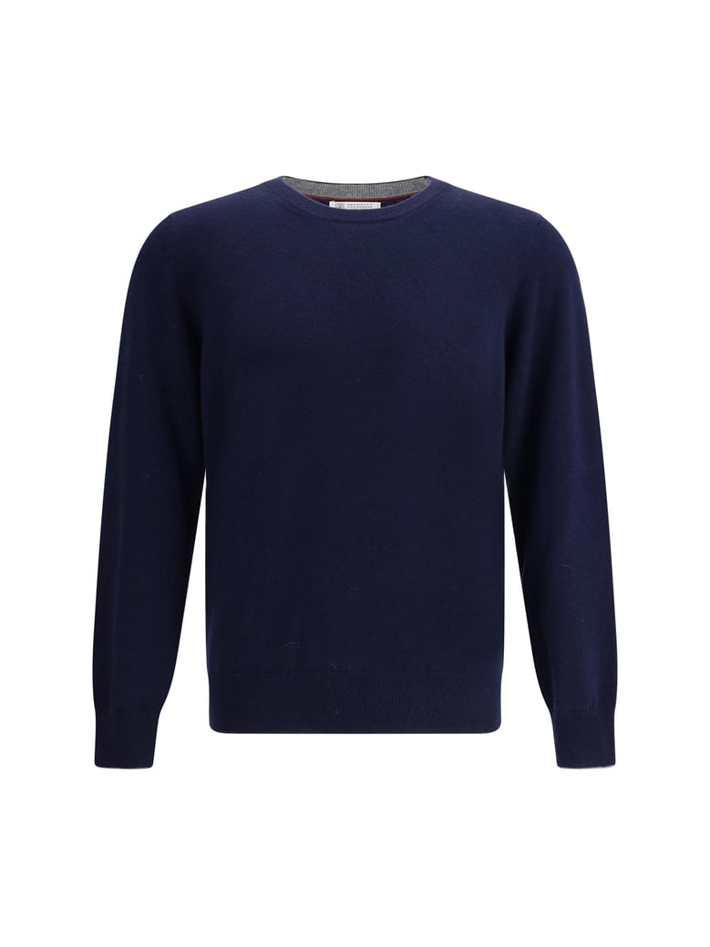 monochrome cashmere crewneck sweater by Selfnex