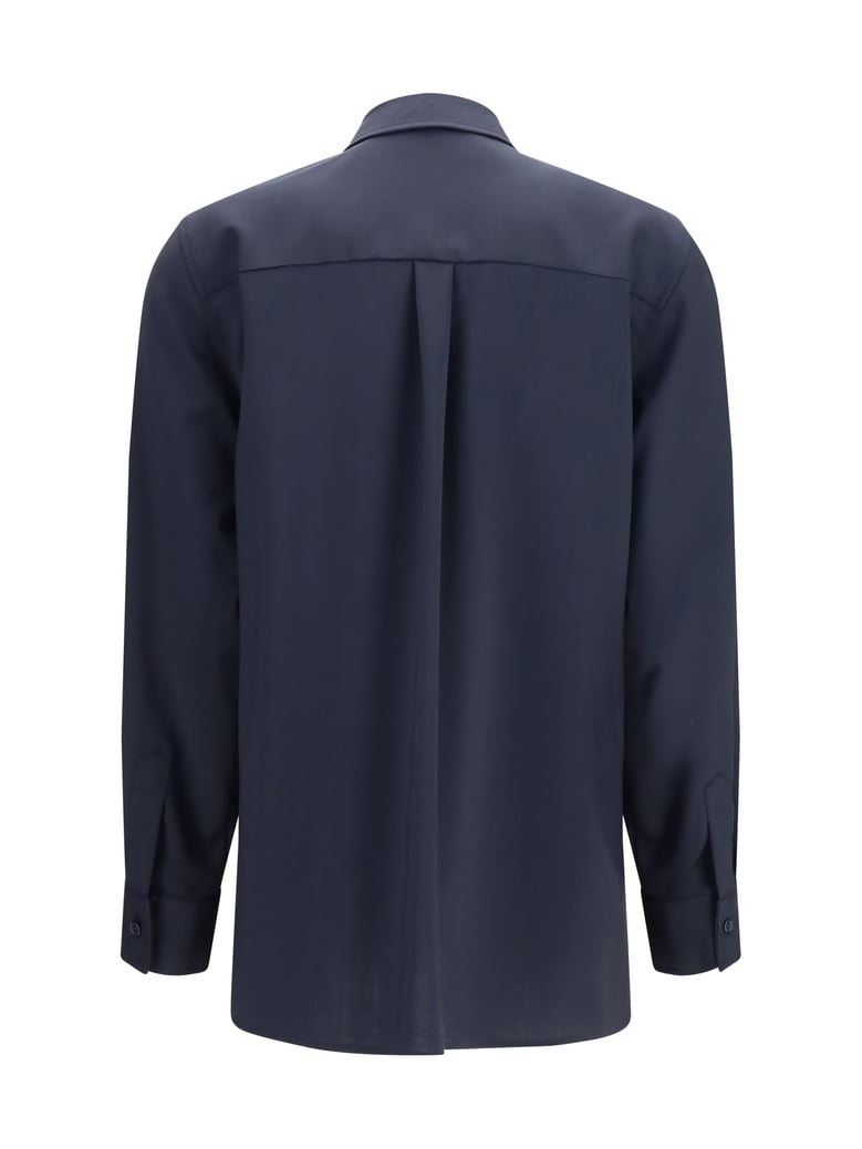 overshirt virgin wool midnight blue by Selfnex