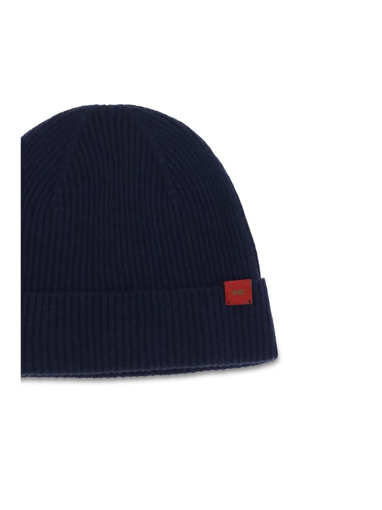 wool beanie hat blue by Selfnex