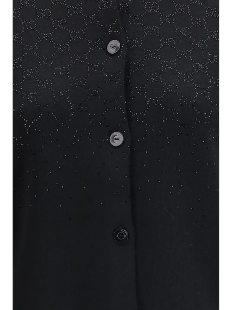 crew-neck cardigan black/multicolour by Selfnex