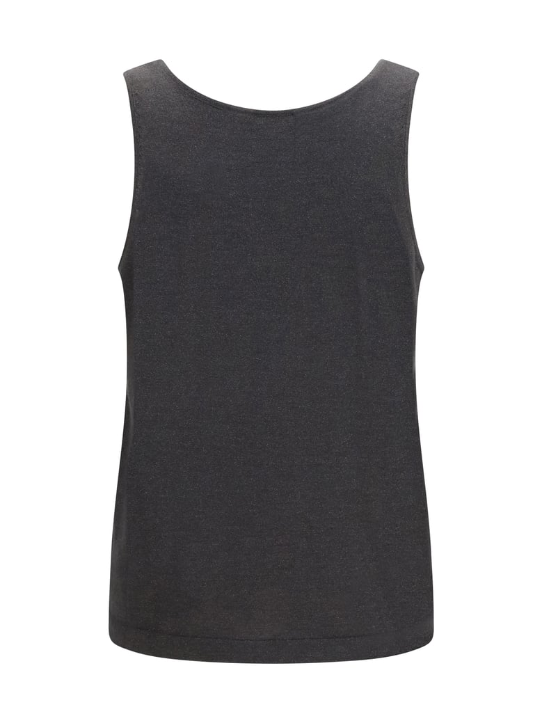 knit tank top lead grey by Selfnex