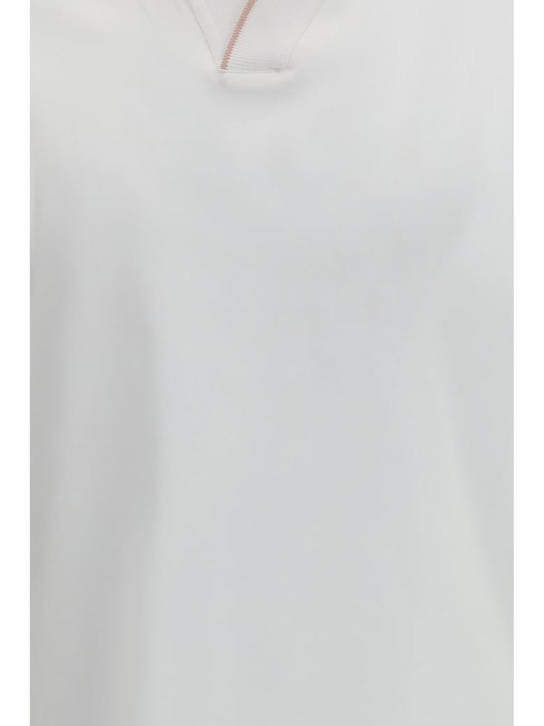 polo shirt bradley-jcl white/flamingo by Selfnex