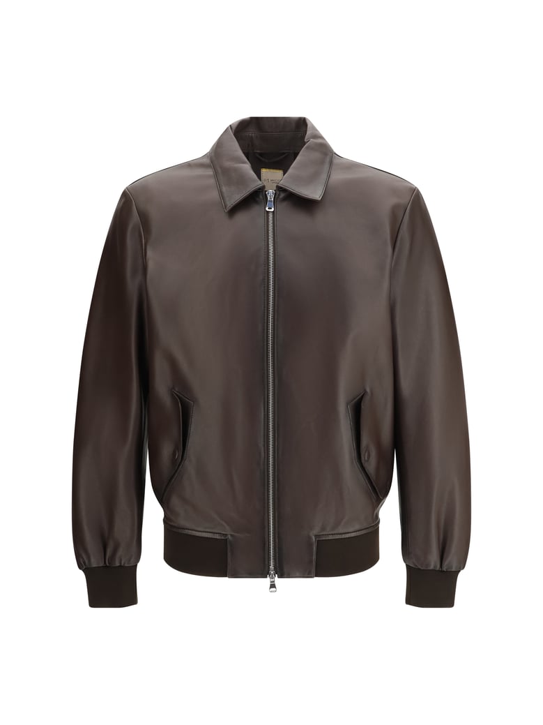 leather jacket brown by Selfnex