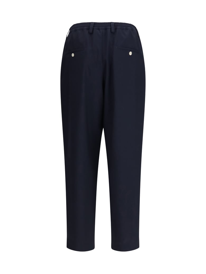 trousers merino wool blue/black by Selfnex
