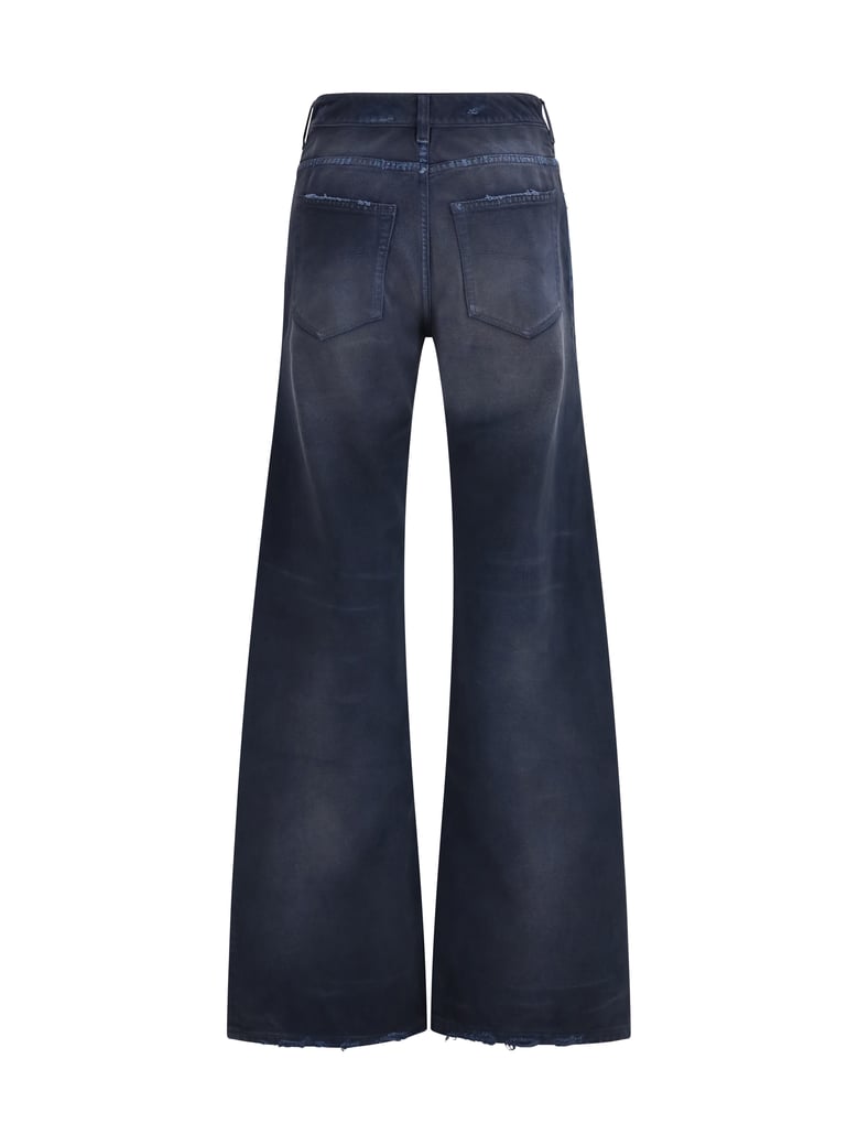 jeans curved waist navy by Selfnex
