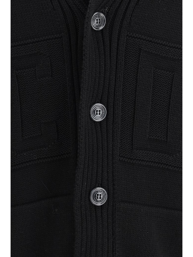 knit cardigan black by Selfnex
