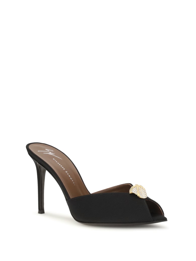 mule sandals intrigo black by Selfnex