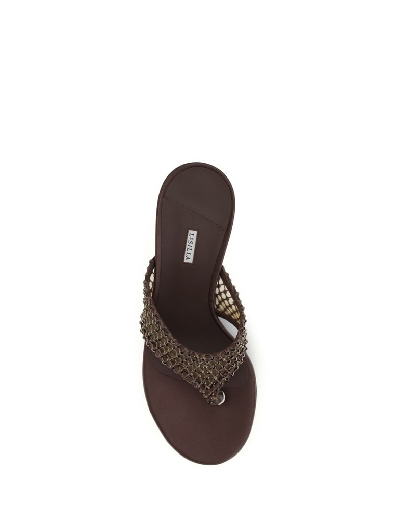 sandals gilda dark brown by Selfnex