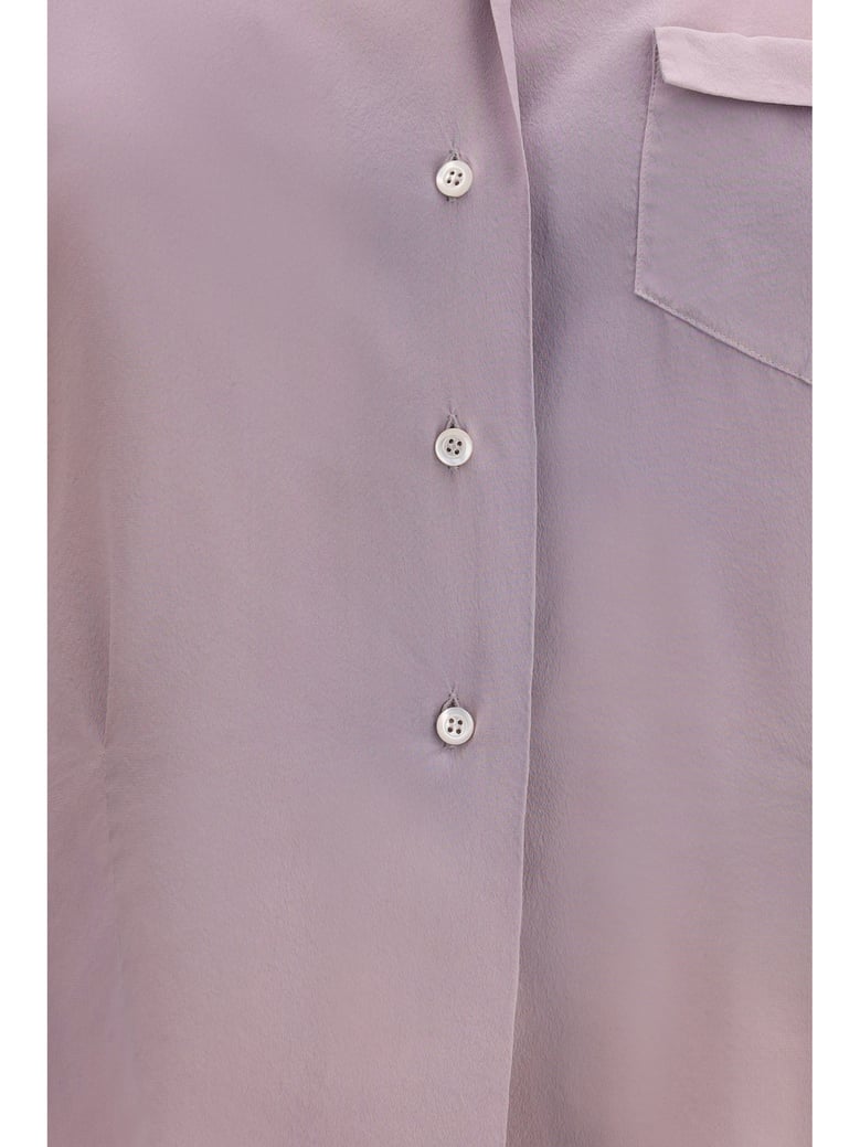 silk shirt dusty pink by Selfnex