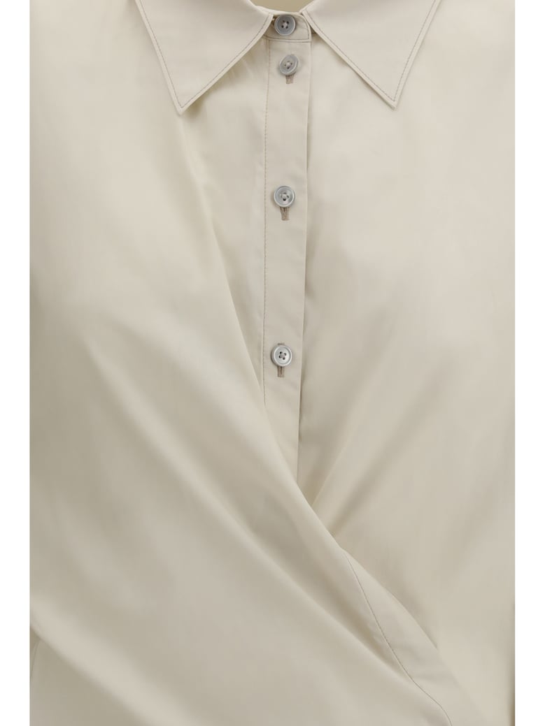 shirt cotton-blend light cream by Selfnex