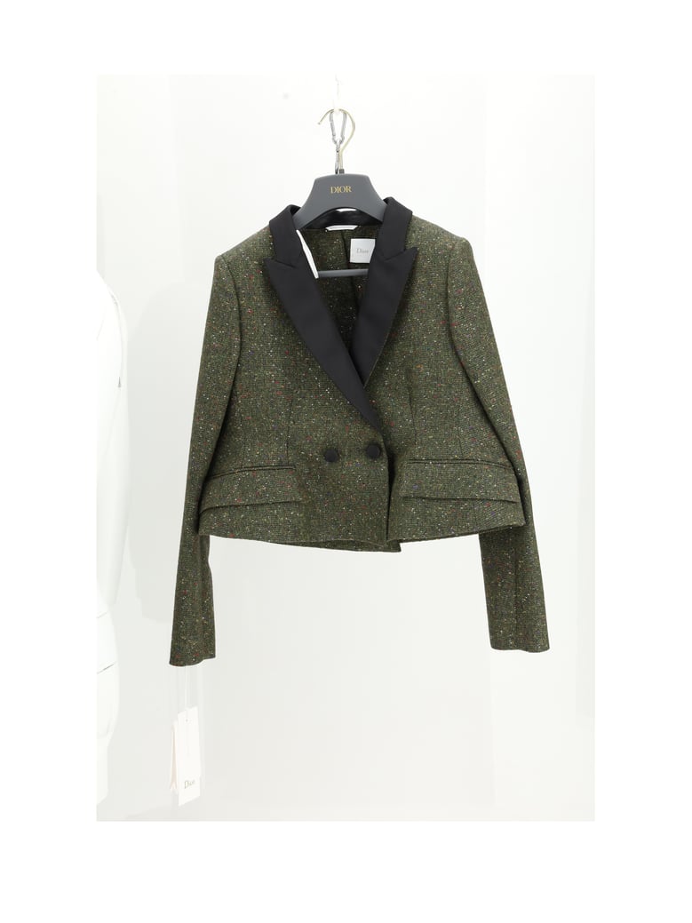 jacket tweed light green by Selfnex