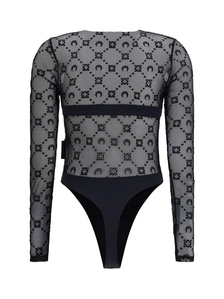 mesh body moon motif black by Selfnex