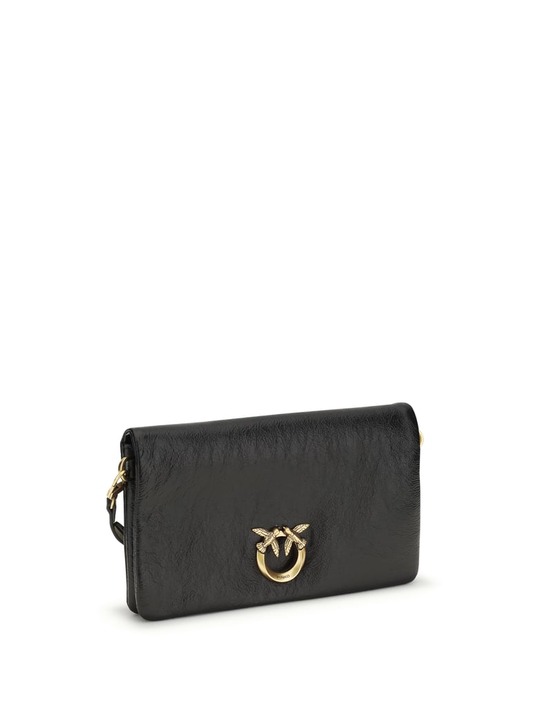 shoulder bag love click soft black/antique gold by Selfnex
