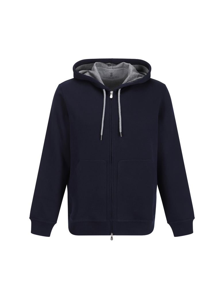 cotton hoodie cobalt blue by Selfnex