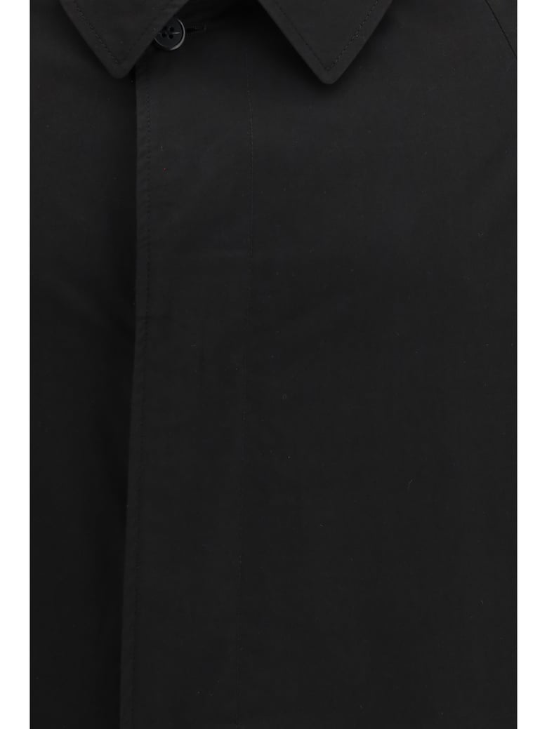 single-breasted coat black by Selfnex