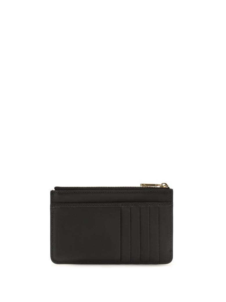 card holder with zip - black calf leather by Selfnex