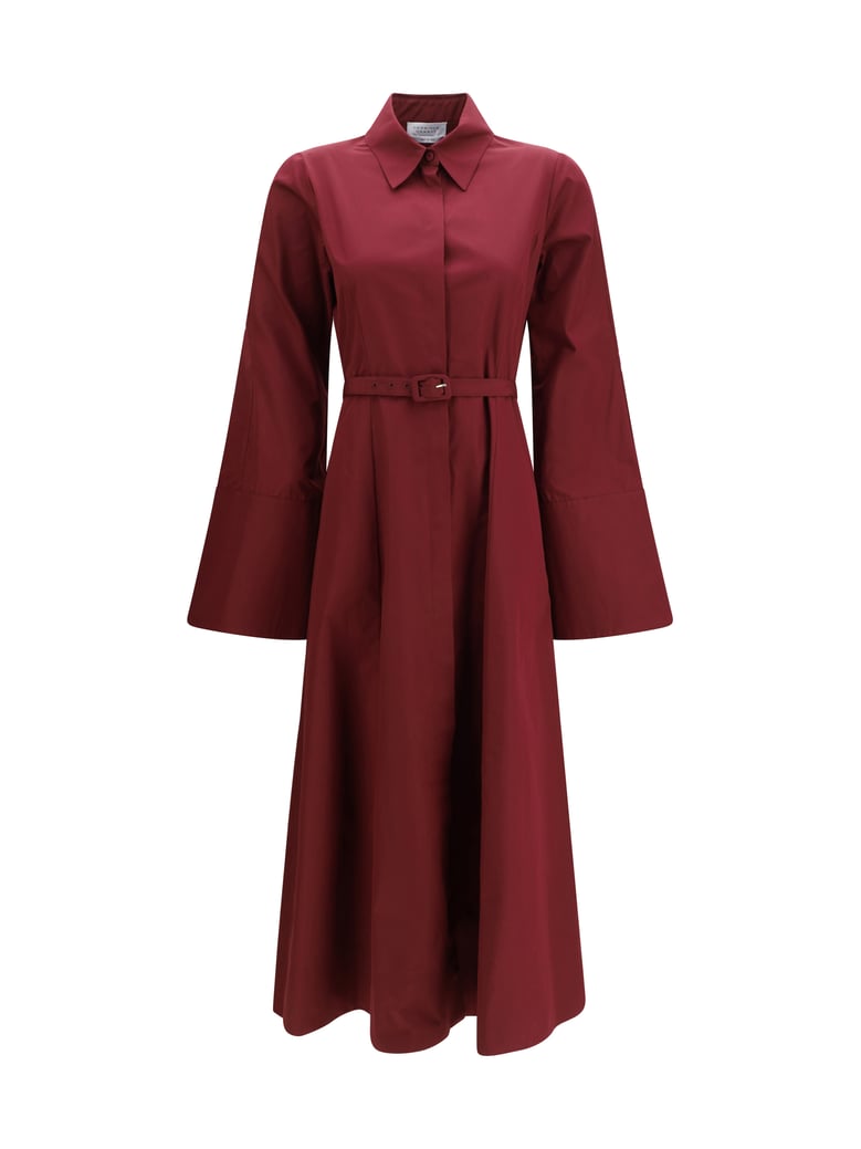 maxi shirtdress carmina bordeaux by Selfnex
