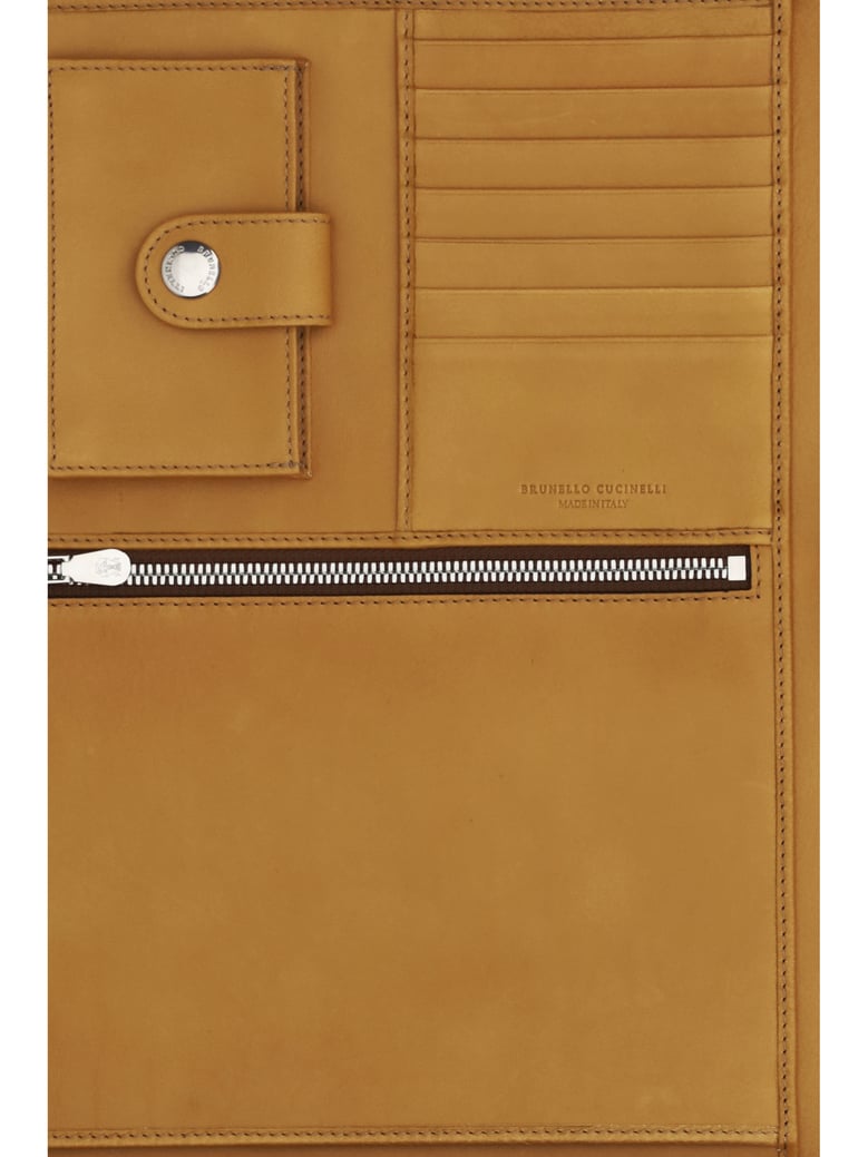laptop case natural calf leather by Selfnex