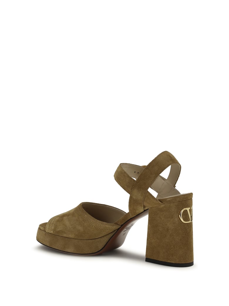 platform sandals fawcette havana beige by Selfnex