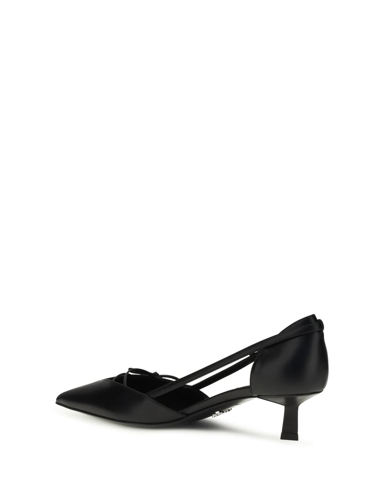 pumps side-cut black calf by Selfnex