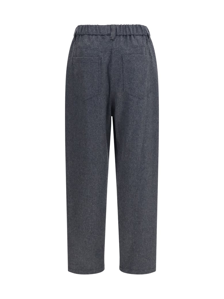 pants stretch wool anthracite by Selfnex