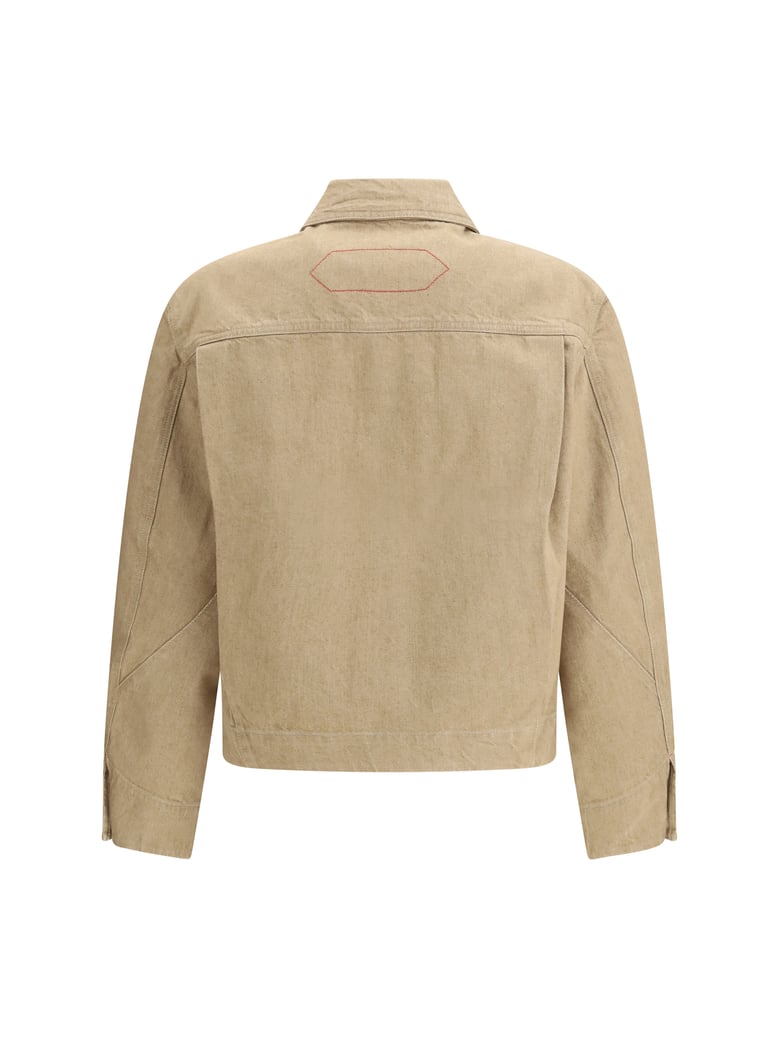 denim jacket mirada de-nîmes beige by Selfnex