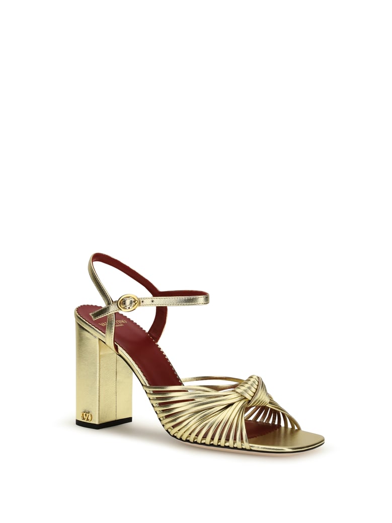 leather sandals annet antique brass by Selfnex